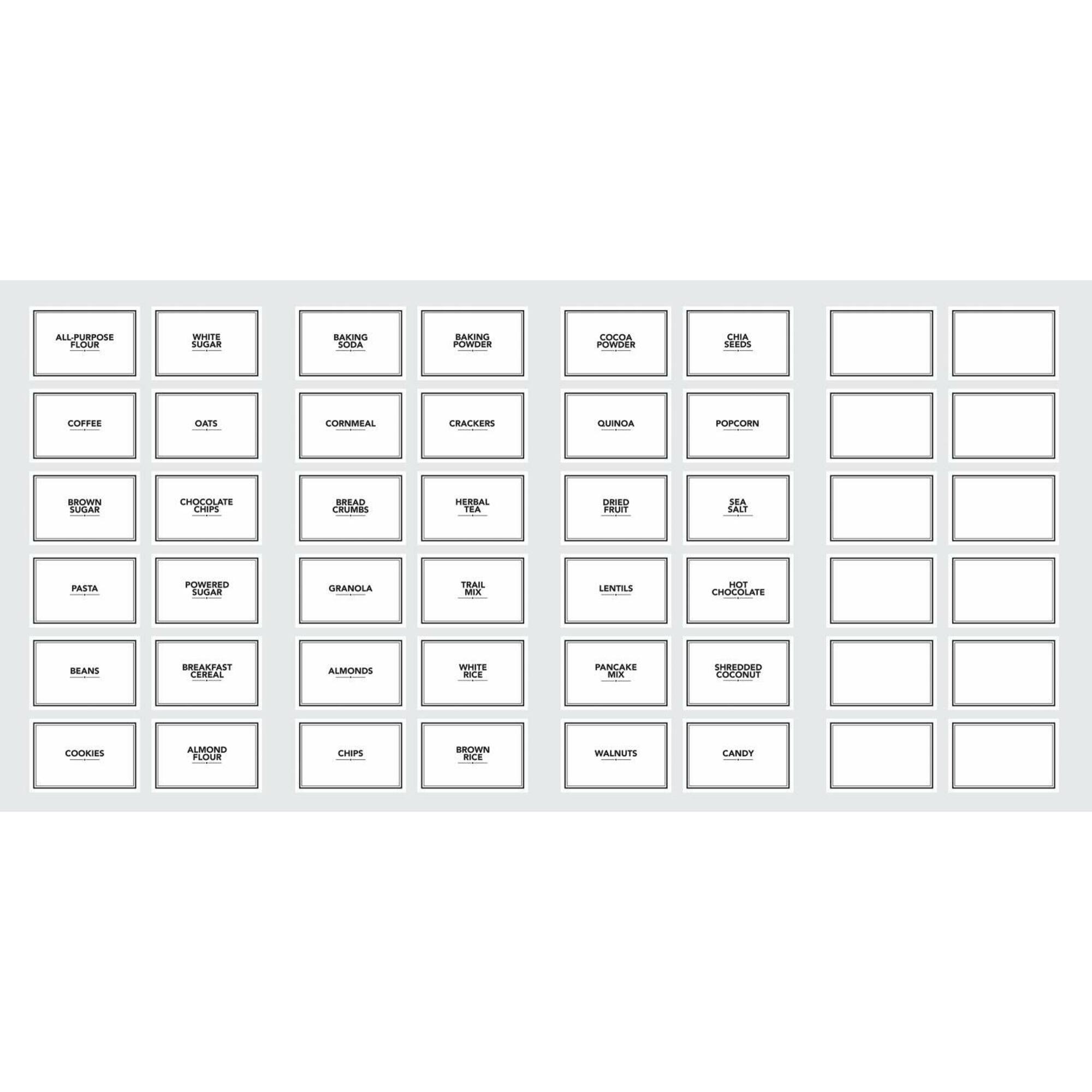 RoomMates Pantry Labels Peel & Stick Decals